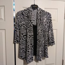 Notations women&#39;s size large zebra print blouse - £3.88 GBP