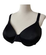 Vanity Fair Bra Sz 40D Black Underwired Tagless Adjustable Straps Lightl... - $11.88