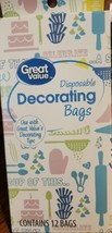 Great Value Disposable Decorating Bags, 12 Count - £2.28 GBP