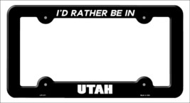 Be In Utah Novelty Metal License Plate Frame LPF-371 - £14.96 GBP