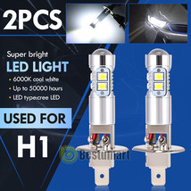 2Pcs Xenon H1 Led Headlight Bulbs High Low Beam Fog Lights 100W Super White - £18.97 GBP