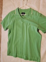 Vintage Abercrombie &amp; Fitch Men Polo SizeXL Green Cotton Short Sleeve &amp; Collared - £5.53 GBP