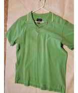 Vintage Abercrombie & Fitch Men Polo SizeXL Green Cotton Short Sleeve & Collared - $6.93