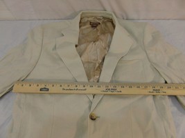 Mens Michael Kors 40R Linen Beige Two Button Sport Coat Jacket - $126.35