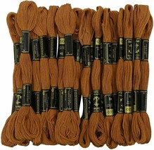 Anchor Stranded Cotton Threads Cross Stitch Floss Hand Embroidery Thread Brown - £9.69 GBP