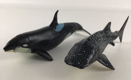 Ocean 9&quot; Action Figures Orca Killer Whale Shark Marine Life Realistic Animal Lot - £23.31 GBP