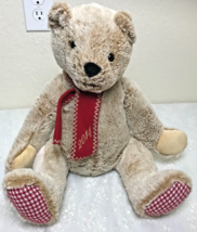 2014 Animal Adventure Plush Bear 18&quot; Fluffy Tan Fur Super Soft - £11.92 GBP