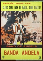 Band of Angels 1957 Original Movie Poster Clark Gable Walsh - £59.66 GBP