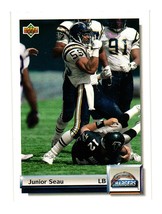 1992 Upper Deck #G41 Junior Seau San Diego Chargers - £2.25 GBP