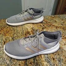 Adidas Womens Cloudfoam QT Flex DA9835 Gray Running Shoes Sneaker Size 8 - $33.66