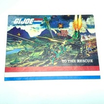Gi Joe Cobra action figure insert paper poster Hasbro 1985 flag point in... - $14.80