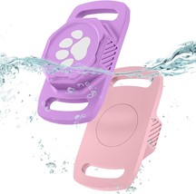Waterproof Dog Collar Holder 2 Pack Ultra Durable Silicone Pet Collar Case for A - £24.56 GBP