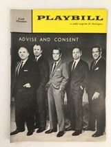 1961 Playbill Cort Theatre Ed Begley, Henry Jones in Advise and Consent - £11.27 GBP