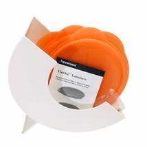 Tupperware FlatOut (3) Bowls w/Lids + Container Holder Storage White Org... - $28.45