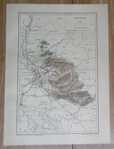 1887 Original Antique Map Of Department Of Vaucluse Avignon / France - £17.55 GBP