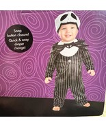 Jack Skellington Baby Costume Sz 6-12 Months New - £11.25 GBP