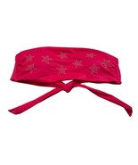Victoria&#39;s Secret PINK Gold Star Bandeau Bikini Top Size M Red Festival ... - $22.76