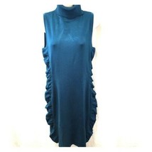Marvin Richards Teal Dress Sleeveless Turtleneck Size Medium NWT - £22.74 GBP