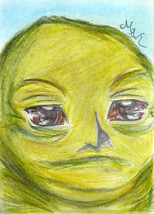 Star Wars Jabba The Hutt Anime Art Original Sketch Card Drawing ACEO PSC by Maia - £6.24 GBP