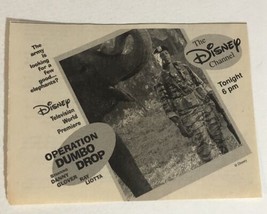 Operation Dumbo Drop TV guide Vintage Print Ad Ray Liotta Disney Channel  Tpa3 - £4.62 GBP