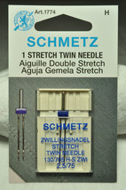 Schmetz Sewing Machine Stretch Twin Needle 1774 - $8.95