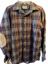 Pendleton Vintage Shirt Mens Medium Red Green Plaid Flannel Button LS *Shrunk* - £27.13 GBP
