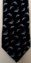 Banana Republic Dolphins Tie Ocean Sea Animals Underwater Trainer Aquati... - £21.97 GBP