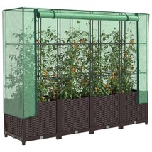  Raised Bed Brown, Green Polypropylene, Iron, Polyethylene Large - $3,096.71 MXN