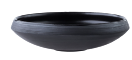 Vaidava Ceramics Eclipse Shallow Bowl 200X50mm Black - £23.19 GBP