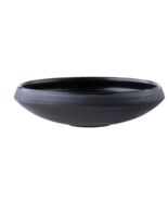 Vaidava Ceramics Eclipse Shallow Bowl 200X50mm Black - $40.07 CAD