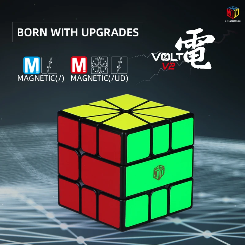 Play XMD SQ1 V2 M Qiyi Mofangge Volt SQ-1 A Puzzle X-Man Design Square 1 Learnin - £46.21 GBP