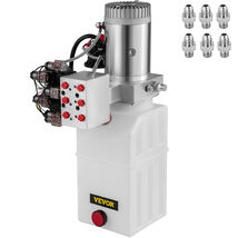 VEVOR Hydraulic Pump, 6 Quart/1.5 Gal Double Acting Dump Trailer Pump DC... - $352.99