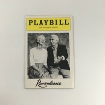 1992 Playbill John Houseman Theater &#39;Remembrance&#39; Milo O&#39;Shea, Mia Dillon - $14.25