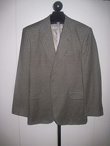 STAFFORD OPTIONS MEN&#39;S 2-BUTTON WOOL/LAMBSWOOL SPORT JACKET-44L-BARELY W... - $12.99