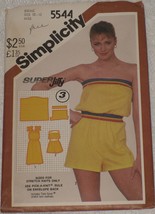 Simplicity 5544 Pattern Misses&#39; Pullover Knit Sundress &amp; Romper Size Small 10-12 - £5.86 GBP