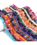 16" Cube Agate Beads - Natural Dragon Vein Agate - 10 Colors DIY Jewelry... - $36.99