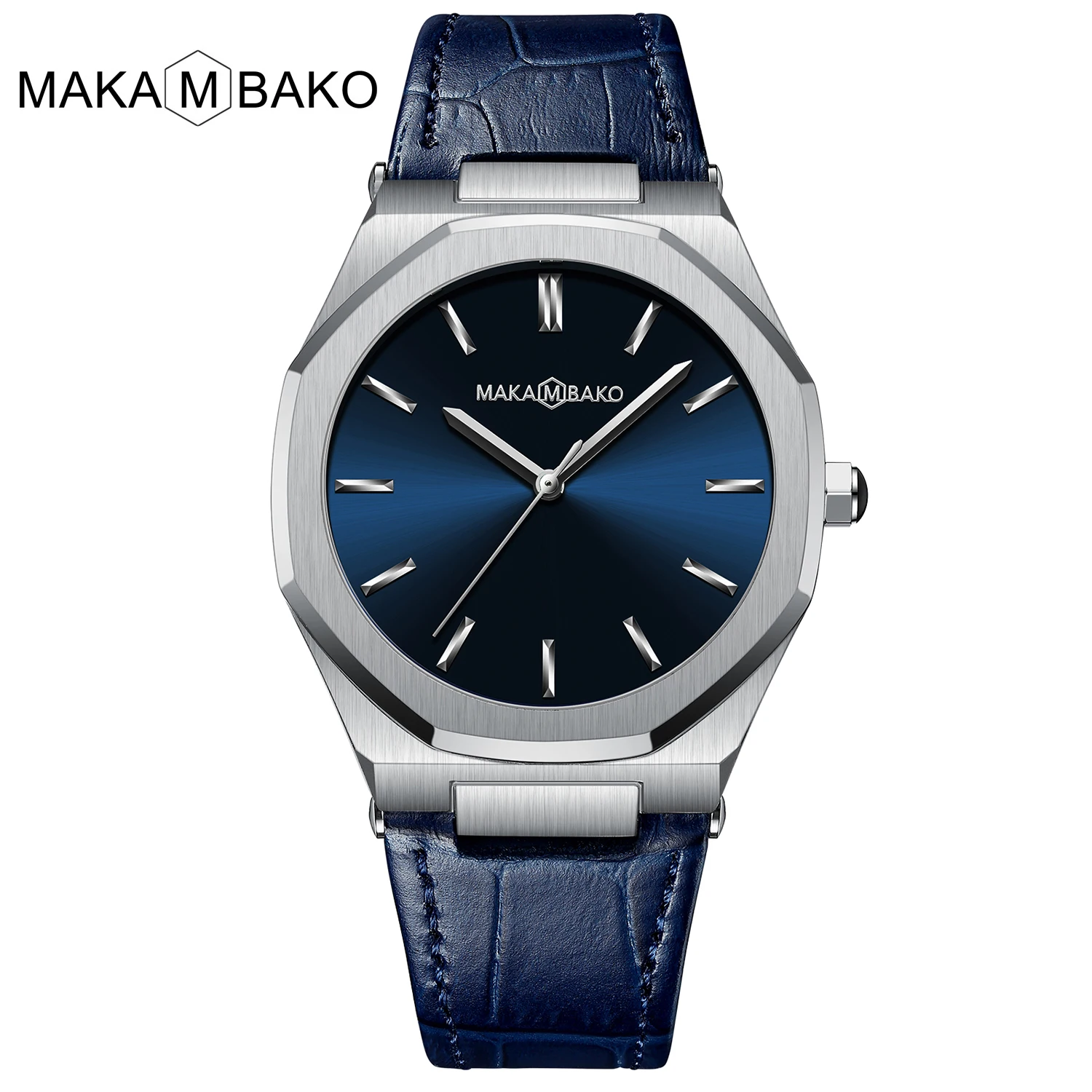 Watch MAKAMBAKO Men Business Watch Japanese Movement MIYOTA 2035  Black  Waterpr