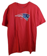 Majestic NFL New England Patriots T Shirt Mens XL Red Knit 100% Cotton C... - £15.20 GBP