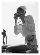 Audrey Hepburn Celebrity Actress In Skirt Holding Camera 5X7 Photo Reprint - £6.63 GBP