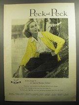 1951 Peck and Peck Braemar Sweater Ad - photo by Tom Palumbo - £14.56 GBP