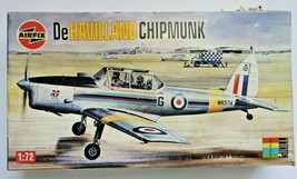 Airfix De Havilland Chipmunk 1/72 Model Kit #01054 Complete Open Box - $16.99