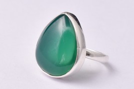 925 Argento Sterling Verde Onice Gemme Oro Rosa / Placcato Anello Donna GRS-1185 - £34.34 GBP+