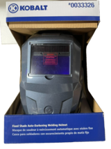 Kobalt Fixed Shade Auto-Darkening Welding Helmet #0033326 – NIB - $79.19