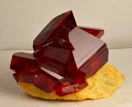 #7037 Pruskite - Lab Grown - Dark Red, Great Crystal Shape - £72.16 GBP