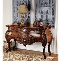 58&quot; European Hand-carved Solid Mahogany Console - £2,168.29 GBP