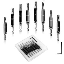 Self Centering Drill Bits Set for Hinges, Center Drill Bits VIX Bit, Half Black - £21.03 GBP