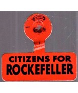Citizens For Rockefeller - President Campaign fold back tab pin Vintage - €6,29 EUR
