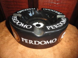 Perdomo Large Table Top Ceramic Black & Gold Ashtray NIB image 5