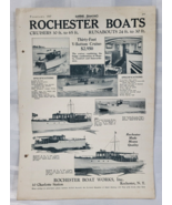 1927 MOTOR BOATING ROCHESTER BOATS REFERENCE ADVERTISING PAGES ANTIQUE N... - $23.30 CAD