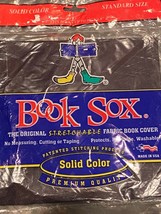 Standard Size Black Book Sox Stretchable Fabric Book Cover Up to 10&quot; X 8... - $149.70 MXN